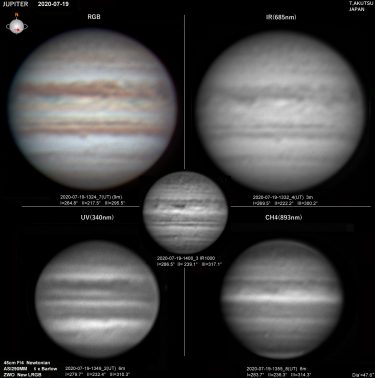 木星、火星　2020年7月19日