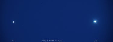 木星と土星が接近中 2020年12月15日
