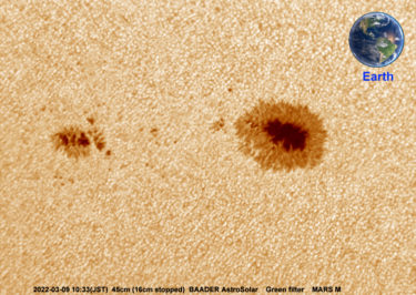 Sunspot 　2022-03-09