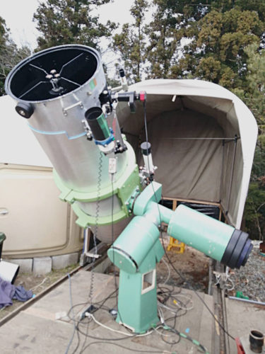 The self-made 45 cm newtonian telescope has been revived