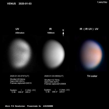 金星 2020年1月3日