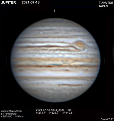木星 2021年7月18日