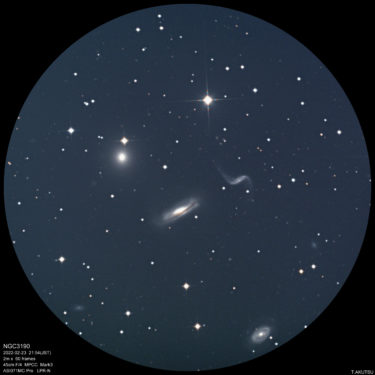NGC3190 しし座の頭部の系外星雲