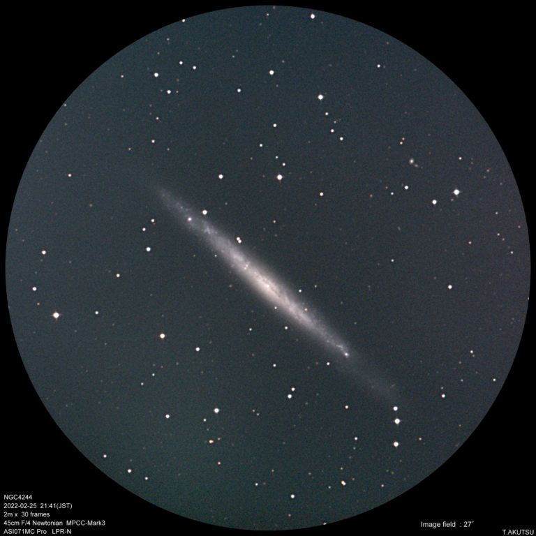 NGC 4244│旅する天文メディア ( Astronomical media) | 株式