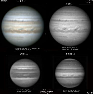 Jupiter 30th July (UT) 2019