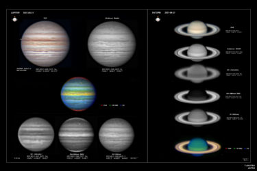 木星と土星画像