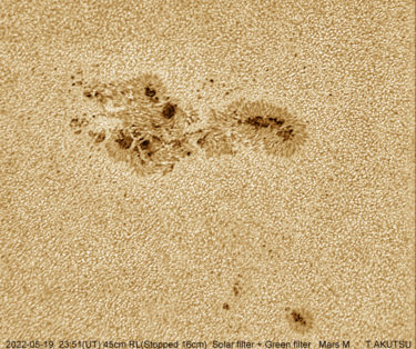 Sunspot (3014 group) 2022-05-19